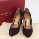 Salvatore Ferragamo Pumps Suede Size 7 Purple Auth am10858V-38