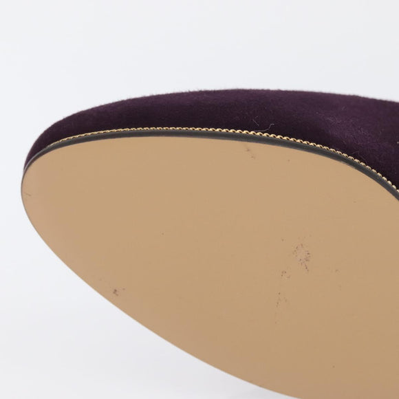 Salvatore Ferragamo Pumps Suede Size 7 Purple Auth am10858V