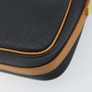 SAINT LAURENT Shoulder Bag PVC Navy Gold Auth am10861V-16