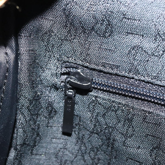 SAINT LAURENT Shoulder Bag PVC Navy Gold Auth am10861V