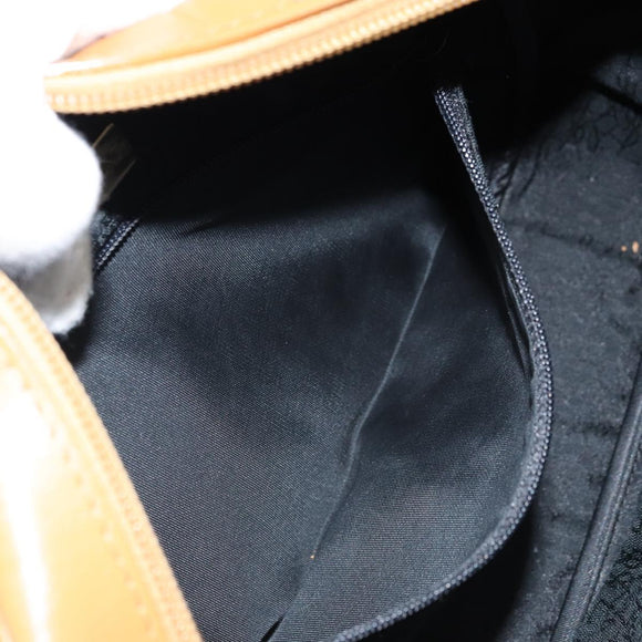 SAINT LAURENT Shoulder Bag PVC Navy Gold Auth am10861V
