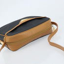 SAINT LAURENT Shoulder Bag PVC Navy Gold Auth am10861V-6