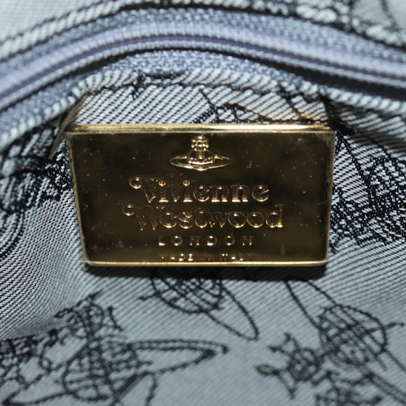 Vivienne Westwood Check Chain Shoulder Bag PVC Multicolor Gold Auth am10863V