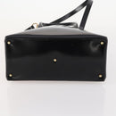 GUCCI Tote Bag Patent leather 2way Black Gold 000 1669 0503 Auth am10865-5