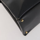 GUCCI Tote Bag Patent leather 2way Black Gold 000 1669 0503 Auth am10865-16