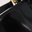 GUCCI Tote Bag Patent leather 2way Black Gold 000 1669 0503 Auth am10865-20