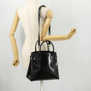 GUCCI Tote Bag Patent leather 2way Black Gold 000 1669 0503 Auth am10865-25