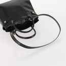 GUCCI Tote Bag Patent leather 2way Black Gold 000 1669 0503 Auth am10865-7