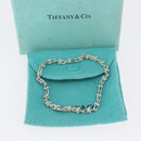 TIFFANY&Co. Hardware Microlink Bracelet Bracelet Ag925 Silver Auth am10867SAV-14
