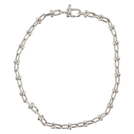 TIFFANY&Co. Hardware Microlink Bracelet Bracelet Ag925 Silver Auth am10867SAV - 0