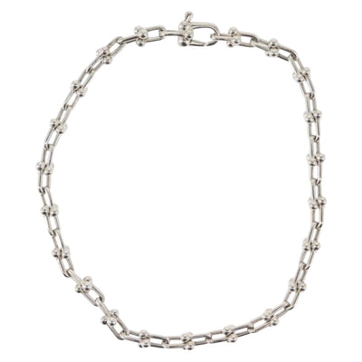 TIFFANY&Co. Hardware Microlink Bracelet Bracelet Ag925 Silver Auth am10867SAV - 0