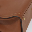 GUCCI Bamboo Hand Bag Leather Brown Gold 002 2853 0260 0 Auth am10871-11