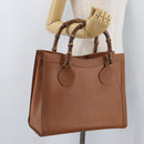 GUCCI Bamboo Hand Bag Leather Brown Gold 002 2853 0260 0 Auth am10871-25