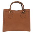 GUCCI Bamboo Hand Bag Leather Brown Gold 002 2853 0260 0 Auth am10871-3