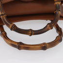 GUCCI Bamboo Hand Bag Leather Brown Gold 002 2853 0260 0 Auth am10871-8