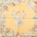 HERMES Carre 90 Scarf ""L'INTRUS"" Silk Yellow Auth am10872V-21