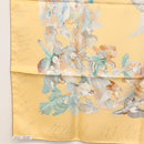 HERMES Carre 90 Scarf ""L'INTRUS"" Silk Yellow Auth am10872V-23