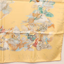 HERMES Carre 90 Scarf ""L'INTRUS"" Silk Yellow Auth am10872V-25