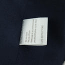 CHANEL Double Breasted jacket Coat cotton Navy CC Auth am10874V-11