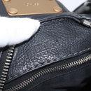 Chloe Paddington Hand Bag Leather Black Gold Silver Auth am10875SAV-22