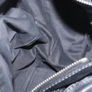 Chloe Paddington Hand Bag Leather Black Gold Silver Auth am10875SAV-10