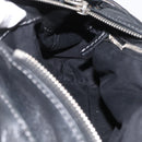 Chloe Paddington Hand Bag Leather Black Gold Silver Auth am10875SAV-24