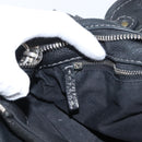 Chloe Paddington Hand Bag Leather Black Gold Silver Auth am10875SAV-26