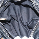 Chloe Paddington Hand Bag Leather Black Gold Silver Auth am10875SAV-27
