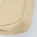 BALLY Chain Shoulder Bag Leather Beige Gold Auth am10887V-16