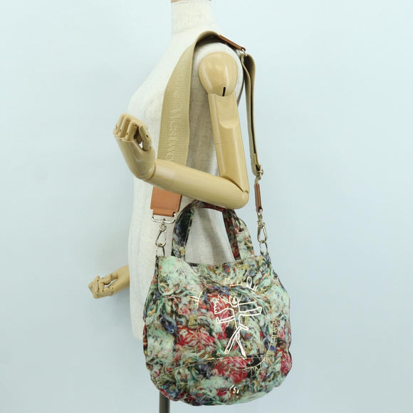 Vivienne Westwood Tote Bag Canvas 2way Gold Multicolor Auth am10891A