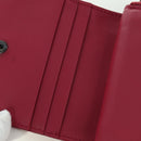 BOTTEGA VENETA INTRECCIATO Round Compact Wallet Leather Pink Auth am10894V-23
