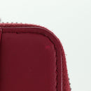 BOTTEGA VENETA INTRECCIATO Round Compact Wallet Leather Pink Auth am10894V-25