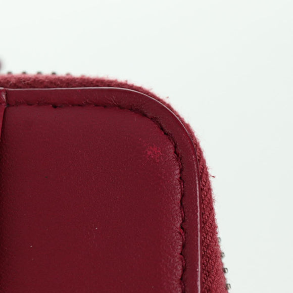 BOTTEGA VENETA INTRECCIATO Round Compact Wallet Leather Pink Auth am10894V