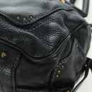 Chloe Paddington Tote Bag Leather Black Gold Silver Auth am10896V-15