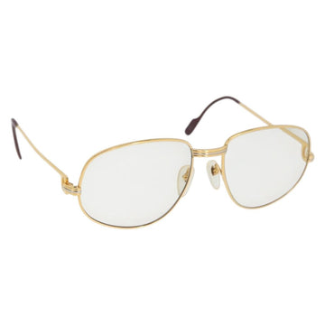 CARTIER Trinity Glasses metal Gold Tone Auth am10917