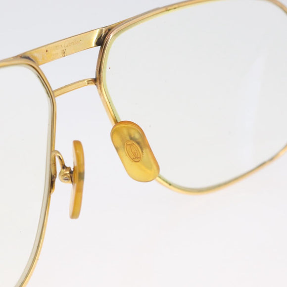 CARTIER Trinity Glasses Glasses metal Gold Tone Auth am10919