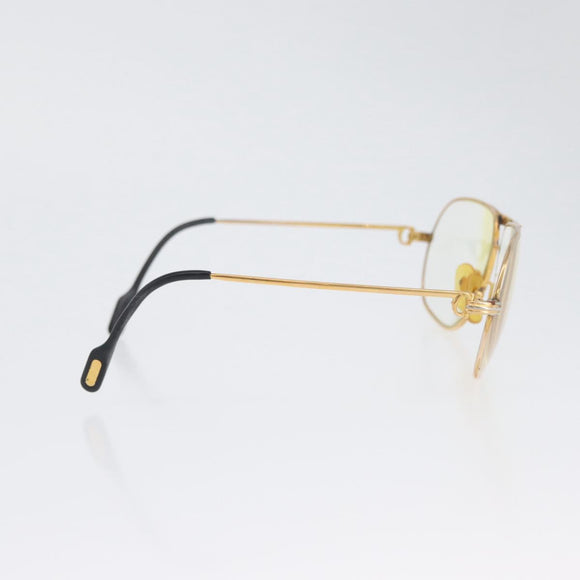 CARTIER Trinity Glasses Glasses metal Gold Tone Auth am10919