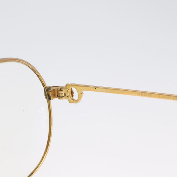 CARTIER Trinity Glasses Glasses metal Gold Tone Auth am10919