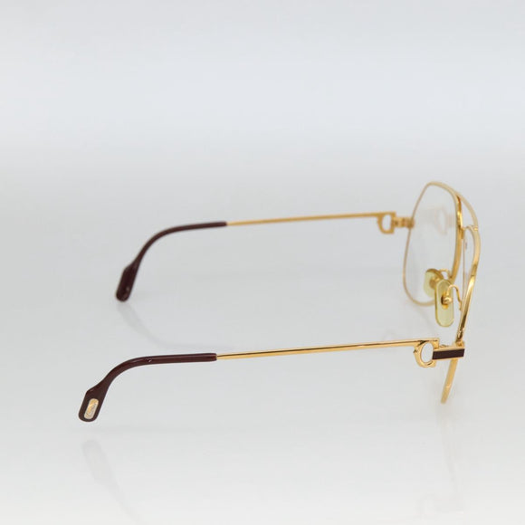 CARTIER Sunglasses metal Gold Tone Auth am10920V