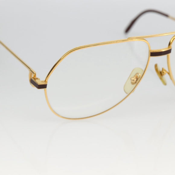 CARTIER Sunglasses metal Gold Tone Auth am10920V