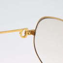CARTIER Glasses metal Gold Tone Auth am10921-10
