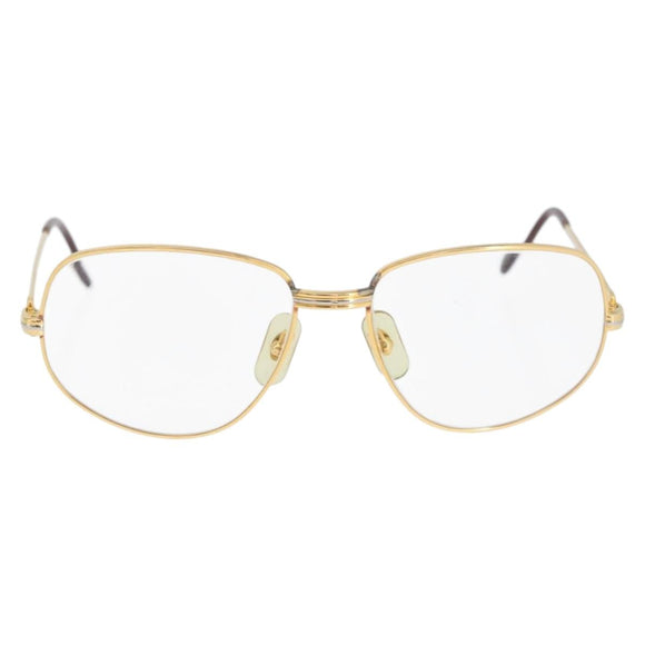 CARTIER Trinity Glasses metal Gold Tone Auth am10922