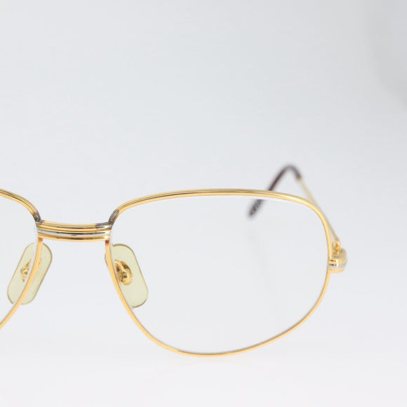 CARTIER Trinity Glasses metal Gold Tone Auth am10922