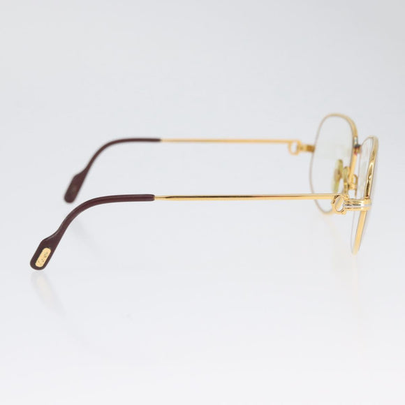 CARTIER Trinity Glasses metal Gold Tone Auth am10922