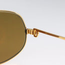 CARTIER Sunglasses metal Gold Tone Auth am10923-8