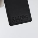 TUMI Pouch Name Tag Leather nylon 6 Set Black Auth am10927-13