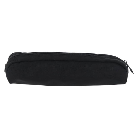 TUMI Pouch Name Tag Leather nylon 6 Set Black Auth am10927