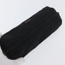 TUMI Pouch Name Tag Leather nylon 6 Set Black Auth am10927-5