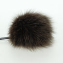 FENDI Pom Pom Bag Charm Dark Brown Auth am10929V-3