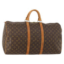 LOUIS VUITTON Monogram Keepall 55 Boston Tas M41424 LV Auth am10942-1